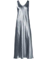 Темно-серое сатиновое платье от Vince