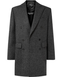 Женское темно-серое твидовое пальто от Junya Watanabe