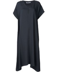Темно-серое шелковое платье от Dusan
