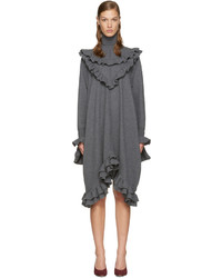 Темно-серое шерстяное вязаное платье от Stella McCartney