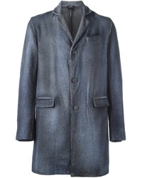 Мужское темно-серое шерстяное пальто от Avant Toi
