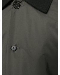 Мужское темно-серое шерстяное пальто от Jil Sander