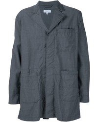 Мужское темно-серое шерстяное пальто от Engineered Garments