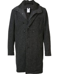 Мужское темно-серое шерстяное пальто от Engineered Garments
