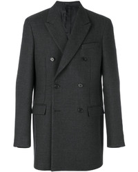 Мужское темно-серое шерстяное пальто от Jil Sander