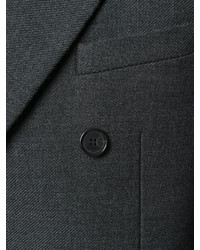 Мужское темно-серое шерстяное пальто от Jil Sander