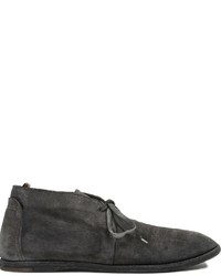 Темно-серые ботинки дезерты от Officine Creative
