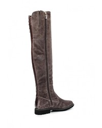 Темно-серые ботфорты от Covani