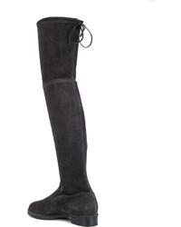 Темно-серые ботфорты от Baldinini