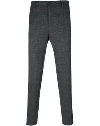 Мужские темно-серые брюки в шотландскую клетку от Dolce & Gabbana