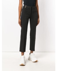 Женские темно-серые брюки-галифе от Peserico