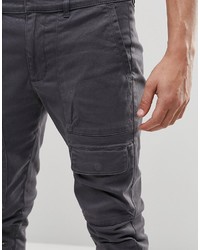 Темно-серые брюки карго от Asos