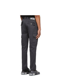 Темно-серые брюки карго от Diesel