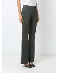 Темно-серые брюки-клеш от Tufi Duek