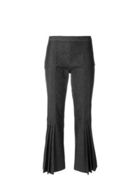 Темно-серые брюки-клеш от Marco De Vincenzo