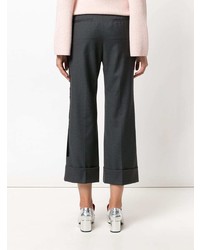 Темно-серые брюки-клеш от N°21