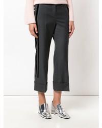 Темно-серые брюки-клеш от N°21