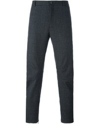 Мужские темно-серые брюки с узором "гусиные лапки" от Lanvin