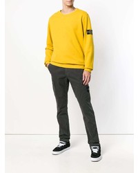 Темно-серые брюки чинос от Stone Island