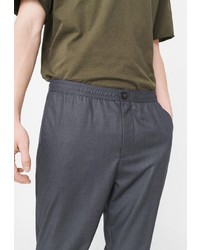 Темно-серые брюки чинос от Mango Man