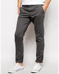 Темно-серые брюки чинос от Solid