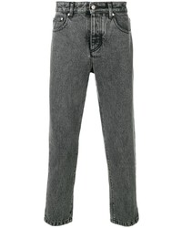 Мужские темно-серые вареные джинсы от Ami Paris