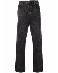 Мужские темно-серые вареные джинсы от Diesel