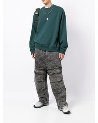 Мужские темно-серые вареные джинсы от FIVE CM