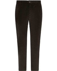 Темно-серые вельветовые брюки чинос от Dolce & Gabbana