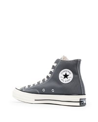 Мужские темно-серые высокие кеды от Converse