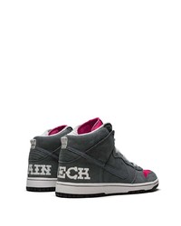 Мужские темно-серые высокие кеды от Nike