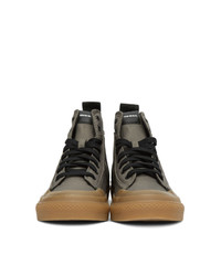 Мужские темно-серые высокие кеды от Diesel