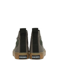 Мужские темно-серые высокие кеды от Diesel