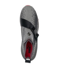 Мужские темно-серые высокие кеды от Ferrari