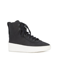 Мужские темно-серые высокие кеды от Fear Of God