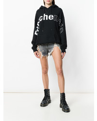 Женские темно-серые джинсовые рваные шорты от R13