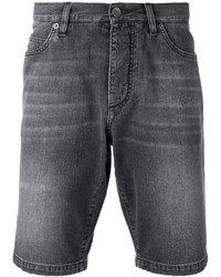 Темно-серые джинсовые шорты