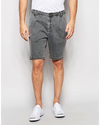 Мужские темно-серые джинсовые шорты от Asos
