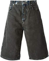 Мужские темно-серые джинсовые шорты от McQ by Alexander McQueen