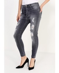 Темно-серые джинсы-бойфренды от Patrizia Pepe