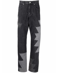 Мужские темно-серые джинсы в стиле пэчворк от Isabel Marant