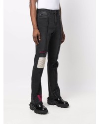 Мужские темно-серые джинсы в стиле пэчворк от VAL KRISTOPHE