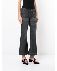 Темно-серые джинсы-клеш от The Seafarer