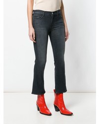 Темно-серые джинсы-клеш от J Brand