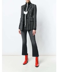 Темно-серые джинсы-клеш от J Brand