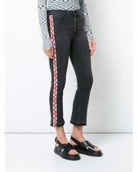 Темно-серые джинсы-клеш от Veronica Beard