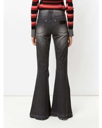 Темно-серые джинсы-клеш от Amapô