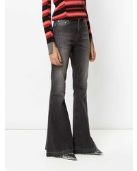 Темно-серые джинсы-клеш от Amapô