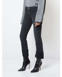 Темно-серые джинсы-клеш от RtA