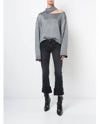 Темно-серые джинсы-клеш от RtA